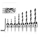 Produktbild CYH Senker Bohrer Set - 8 Stück Senkbohrer mit Aufstecksenker - HSS 5 Flute Bohrer Senker Screwdriver Reibahle für Holzverarbeitung Kunststoff - 3-10mm