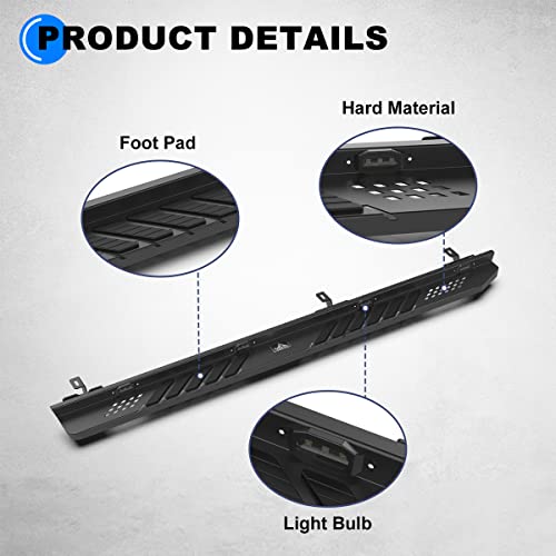 Estribos WOLFSTORM Jeep Gladiator JT 2019-2026 LED Negro miniatura 4