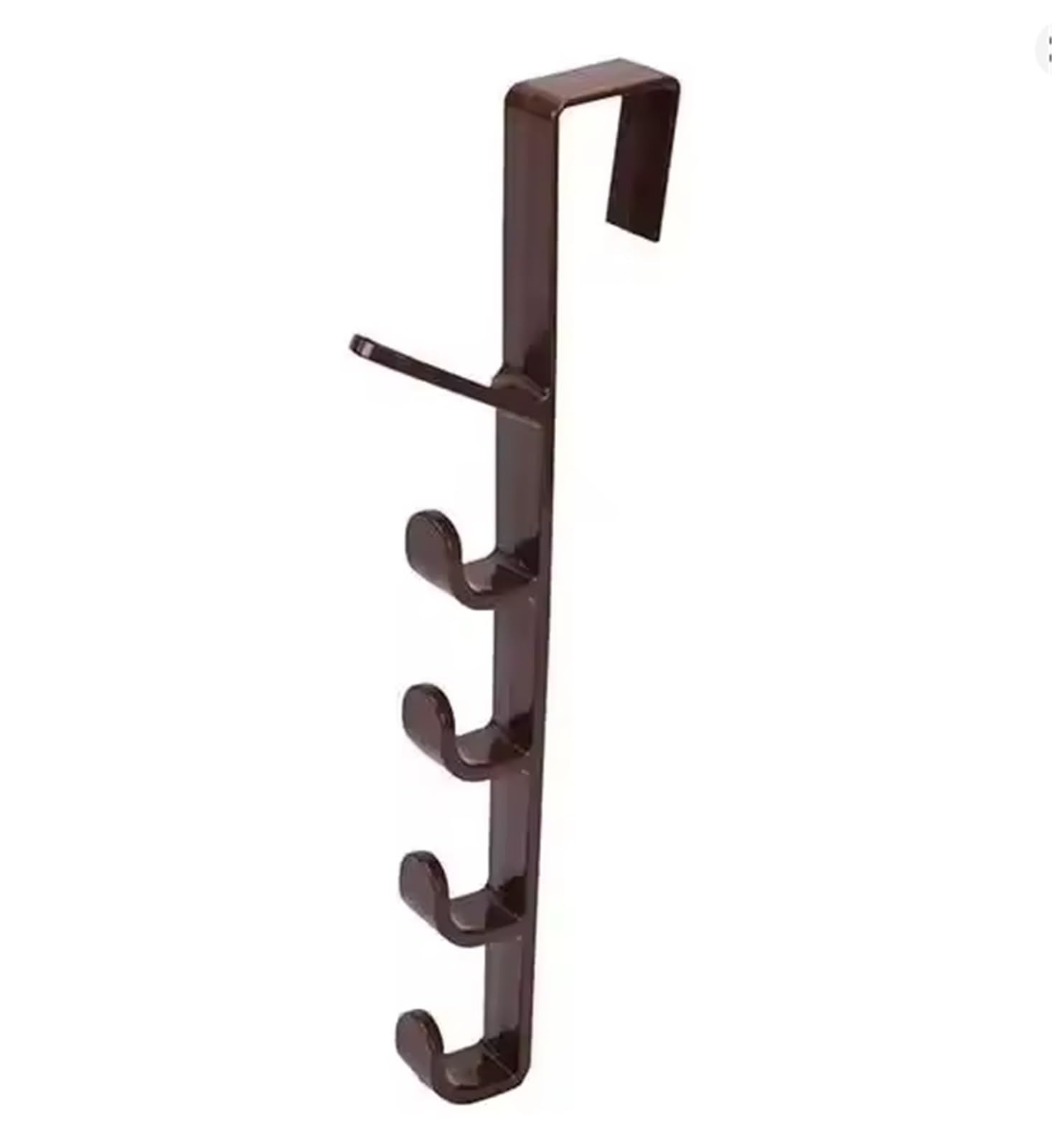 Ryqzhhy Brown Coat Hooks Door Mount Hook Rack Multifunctional Home Storage Hanger(Brown)