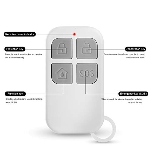 Wireless Window Door Alarm, Personal Home Security Two Way Door Alarm 130dB Super Loud Window Door Magnetic Sensor Door Chime for Home, Store, Office