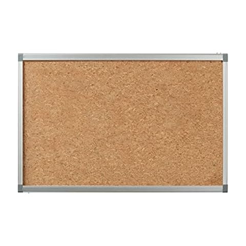 Cork Bulletin Board Aluminum Alloy Frame Wall-mounted Message Memo Visual Board Cover