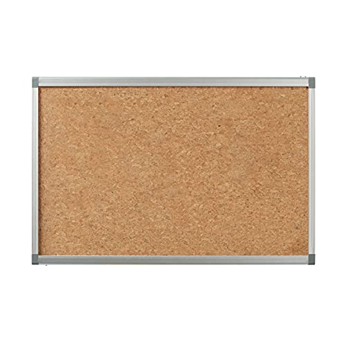 Cork Bulletin Board Aluminum Alloy Frame Wall-Mounted Message Memo Visual