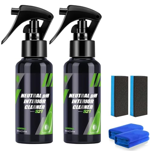 2 pezzi Spray detergente efficace per motori,Agente di rivestimento per auto,Spray detergente e sgrassante industriale,Rimuove sporco, incrostazioni, sgrassatore