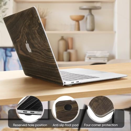 Fancity Compatible with MacBook Pro 14 inch Case 2025-2021 M5 M4 M3 M2 M1 Pro Max, Double-Sided Printing Hard Plastic Case & Keyboard Cover for A3434 A3112 A3185 A3401 A2918 A2992 A2779 A2442, Wood by Fancity - Image 2