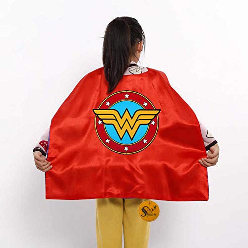 Sage Square Marvel Legendary "Cape" of Wonder Woman for Costume Parties, Cosplay and Dress Up for Kids (Age 3-10 Years) (B07YRTBT5B) Amazon Price History, Amazon Price Tracker