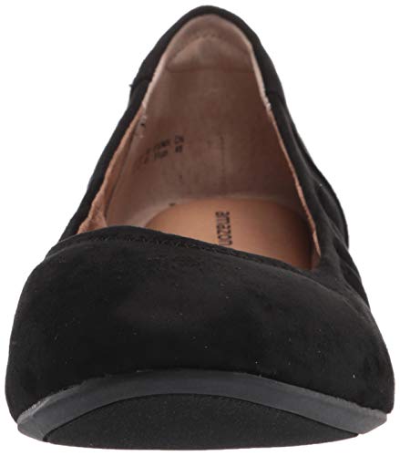 Amazon Essentials Women's Belice Ballet Flat, Black Microsuede, 7.5 #TOP1