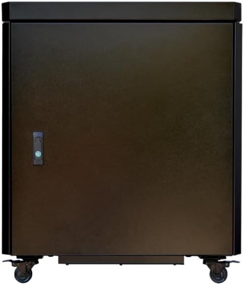Sysracks 15U Soundproof Server Cabinet Quiet, Heavy-Duty Locking Network Gear for Home & Office, Noise Reducing Vented Server Cabinet Cooling Storage for Networking, Server and IT Equipment