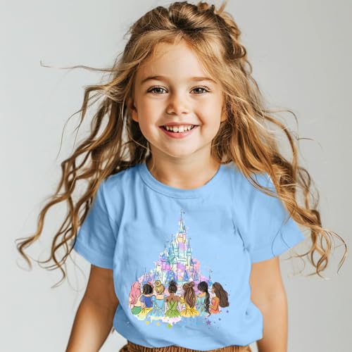 Image of Magical Shirt for Girl: Magic Kingdom Prinecess Tshirt Princess Shirts Youth Girls Cute Family Vacation Trip Tee