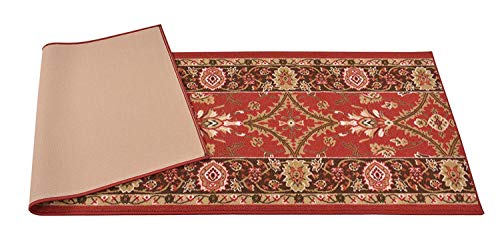 Custom Size Runner Rug Red Oriental Persian Mahal Extra Long Runner Rugs For Hallways (26 Inch Wide X Pick Your Length By Feet) Skid Resistant Rubber Back Rug Runners (Red, 12 Ft X 26 In) #TOP7