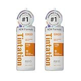 Red by Kiss Tintation Semi-Permanent Hair Color, Aloe Vera Water Based, Argan Oil, Olive Oil, Collagen & Keratin, Long-Lasting Color Dye (Ginger, 2 Pk, 5 Fl Oz)