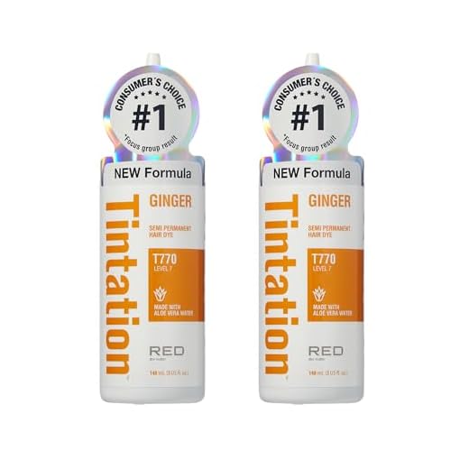 Kiss Tintation Semi-Permanent Hair Color 5 Ounce Ginger (2 Pack)