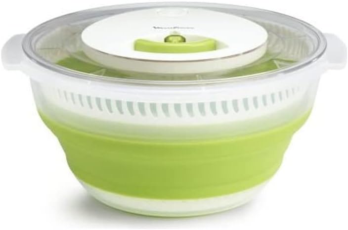 Moulinex Essoreuse à salade rétractable 4 L, Vert
