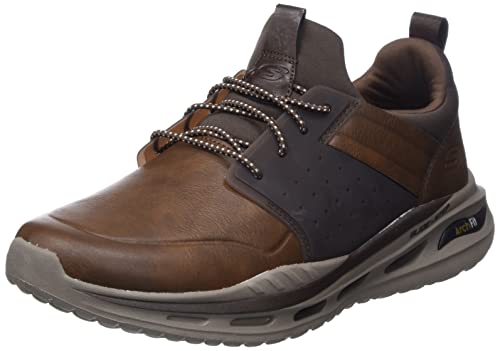 Skechers Homme 210456 BRN chaussures de sport marron confortables en cuir