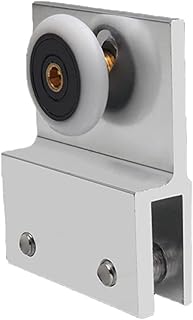 Shower Door Rollers,Shower Door Fixing Wheels,Pulley Glass Sliding Door Wheel Sliding Door Side Hanging Wheel Bathroom Room Pulley Shower Room Upper Rail Accessories (Color:Wheel) (Color : Single)
