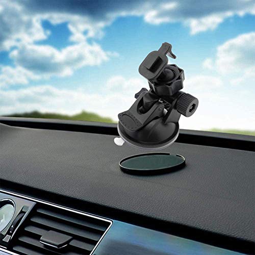 Isaddle Dashboard Adhesive Mounting Disk - Circular Adhesive Sticky Suction Cup Base Adapter Plate For Car Dash Cam Garmin Tomtom Gps Nav Smartphone Console Disc (2 Pcs, Diameter 2.8 Inch) #TOP4