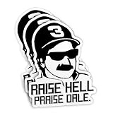 (3Pcs) Raise Hell Praise Dale Stickers, Dale Racer Racing Car Sticker Memorial 2' Vinyl Waterproof Sticker for Laptop Water Bottle Hard Hat Helmet Gifts for Adults Her Him 2 Inches