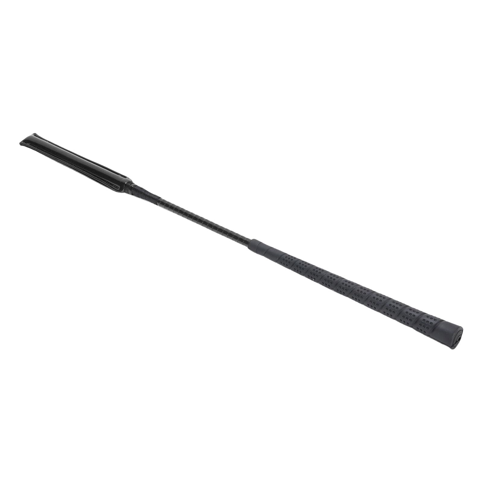 Jiawu Frustino per Cavallo Equestre - Pelle Verniciata da 65 Cm con Manico in Silicone Antiscivolo per Allenamenti di Corse di, Frustino Equino Resistente all'abrasione, Buona tenacità per Sport