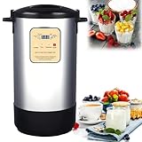 Hiedmeil 12L Yogurt Fermenter,Smart Yogurt Maker, Electric Fermenter Machine, Time and Temperature Control, for Commercial Kitchen, Garlic, Yogurt,18L (12L)