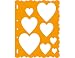 Fiskars 48557097 ShapeTemplate Tool, Hearts with Victorian Border