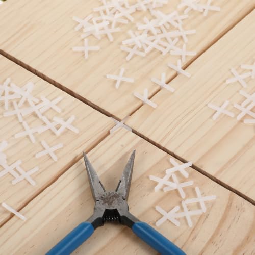 Image of 1 /12 Inch Tile Spacers, 500 Pcs 2mm Cross Tile Leveling Clips | Floor Wall Plastic Tiles Shim for Various Types of Ceramic Tiles Installation Leveling