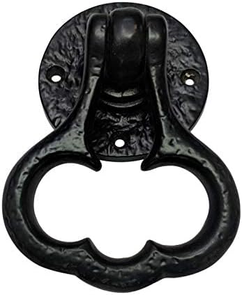 Adonai Hardware "Casiphia Black Antique Iron Ring/Drop Pull