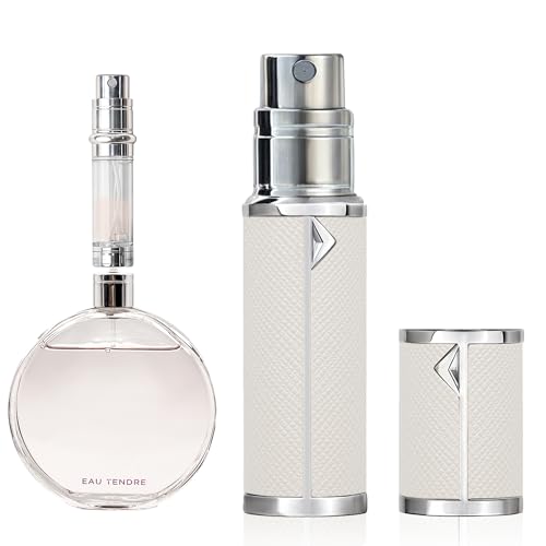 muilsae AB00WH Vaporisateur Parfum, 5 ml Flacon rechargeable, Vaporisateur de voyage portable, adapté au sac à main, au voyage, pour femmes et hommes (Blanc)