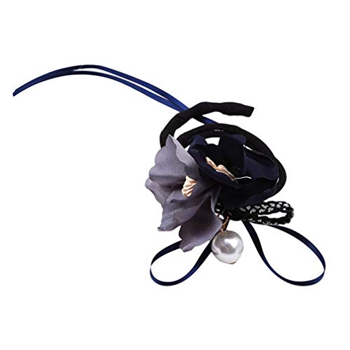 Cerchietto magico per capelli con ciambelle, accessorio per capelli da donna, accessorio per capelli dolce blu navyForte e di lunga durata