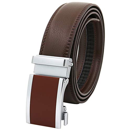 Ceinture en cuir véritable pour homme le style chic en blanc brun et rouge ce printemps