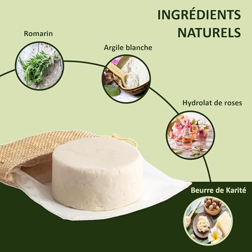 RAW REVIVAL - Shampoing cheveux gras bio | Antipelliculaire + Anti-démangeaison + Psoriasis cuir chevelu | Naturel au romarin | Vegan & Format voyage - 80g – vue 5