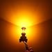 Alla Lighting 1156 7506 LED Bulbs 3000lm Extreme Super Bright Car Motorcycle Signal Reverse Stop Brake Tail Lights BA15S 3497 1141 P21W, Amber Yellow
