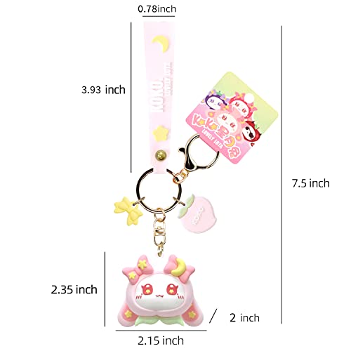 Porte-clés Lapin Sac à Dos Anti-Perte Style Anime Cute