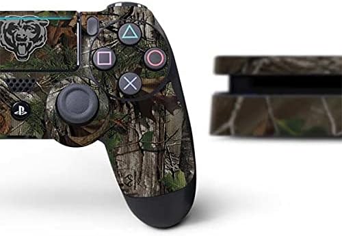 Skinit Decal Gaming Skin Compatible with PS4 Slim Bundle - Officially Licensed NFL Chicago Bears Realtree Xtra Green Camo Design