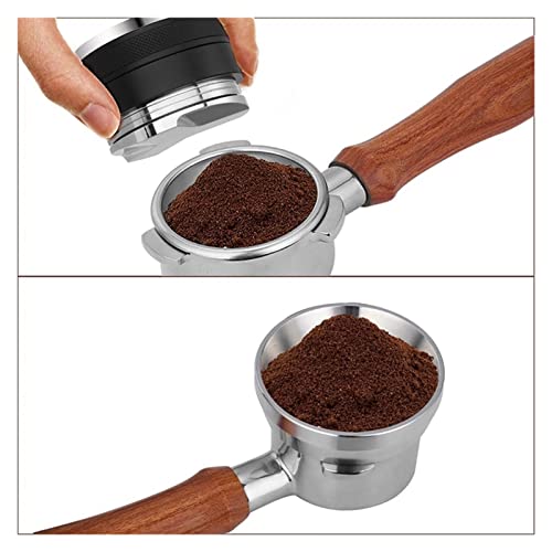 JUSTJUNFEN Ajuste de portafiltro sin Fondo de 54 mm for la Serie Breville 8, Café de Espresso de Acero Inoxidable… - Imagen 5