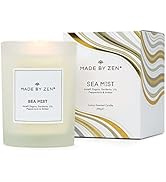 Made By Zen Sea Mist Luxury Scented Candle | Expertly Blended Fragrances at Home Aromatheraphy | ...
