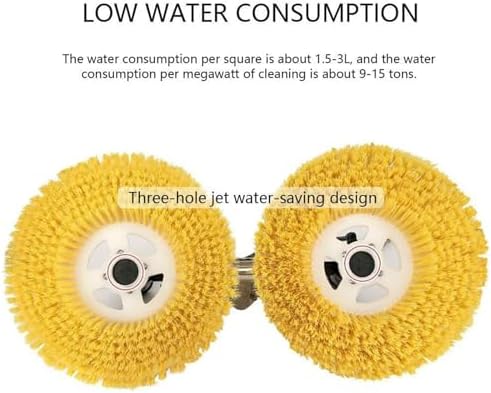 Electric Rotating Solar Panel Cleaning Brush - Efficient Scrubber for Photovoltaic Panels & Window Glass Maintenance, Ultimate Cleaning Tool for Home & Commercial Use