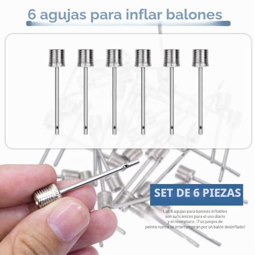 Miniatura 3 de Gzsywz Aguja De Bomba De Bola - 6 Piezas Aguja De Inflado De Bomba De Aire Para Baloncesto, Voleibol, Rugby, Fútbol, Balones Deportivos Inflado