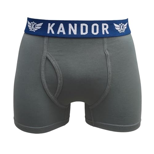 Kandor Bamboo Boxer Shorts for Men Multipack of 5 – Comfortable Breathable Stretch Cotton Trunks in Colour Mix 5 Pack - Eclipse XL - Image 5