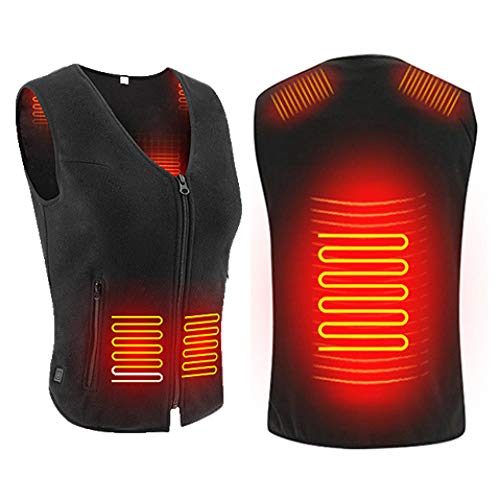 Pull chauffant USB léger résistant au froid avec 3 températures réglables lavable - 2