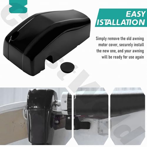 CrestWeld 643922 Right Drive Front End Cap Cover & 643921 Head Cover Drive Idler Back Compatible with Lip-pert So-lera RV Camper Trailer Awning and Also for Regal Manual Awnings by CrestWeld - Used condition - Image 5