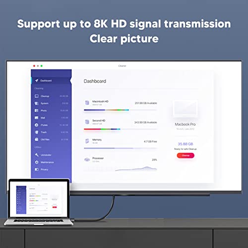Adaptador Interfaz Multimedia HD 8K de aleación de aluminio premium para oficina 3