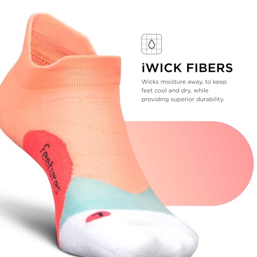 Image of Feetures Elite Light Cushion No Show Tab Sock Wave