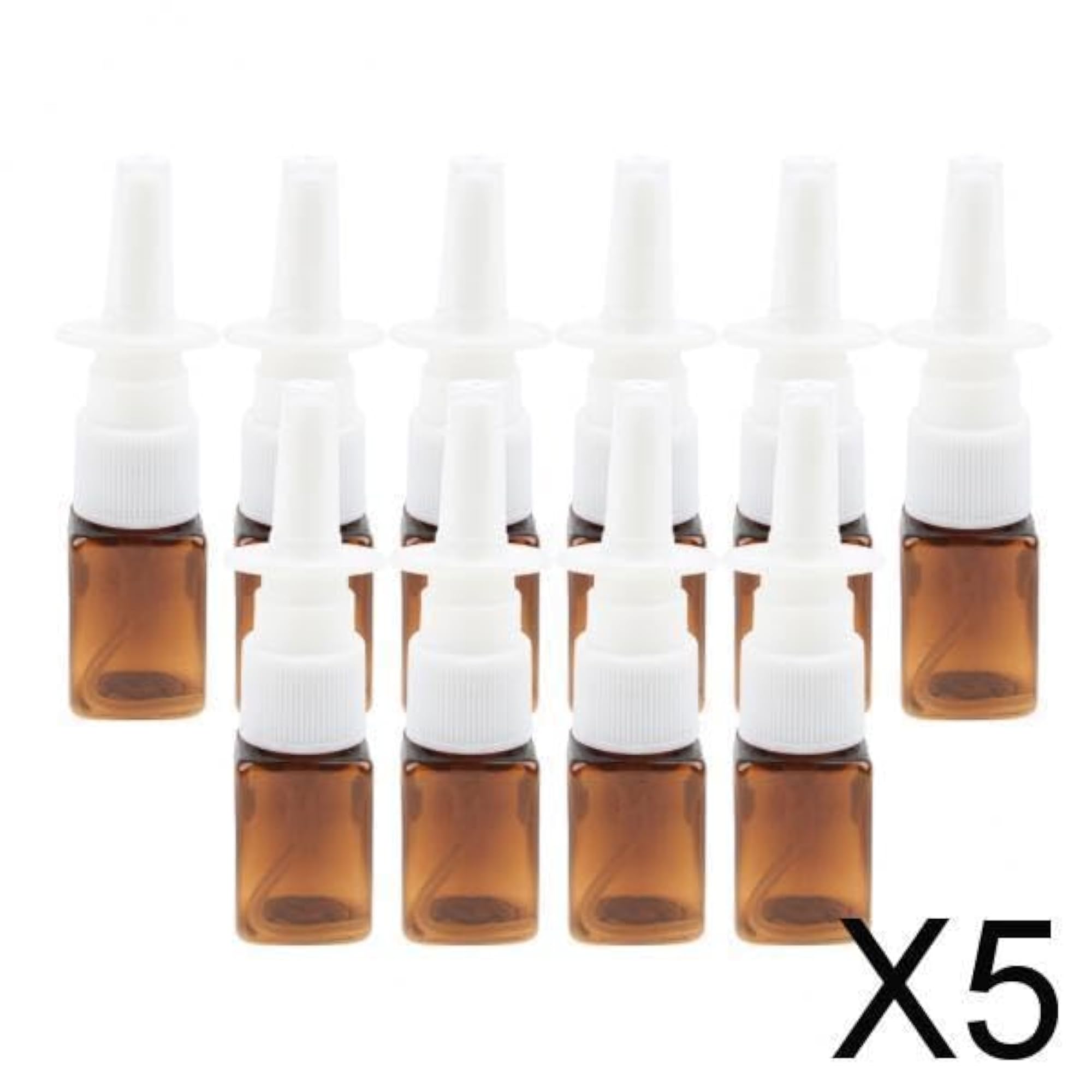 10pcs Empty Refillable Nasal Spray Bottles Fine Mist Vials