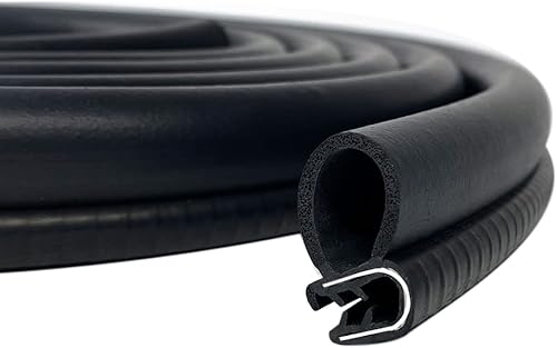 Tintvent Tira de sello de goma para puerta de automĂłvil con bombilla lateral grande (26 pies), burlete automotriz, borde para barcos, automĂłviles, Tintvent Tira de sello de goma para puerta de automĂłvil con bombilla lateral grande (26 pies), burlete automotriz, borde para barcos, automĂłviles,