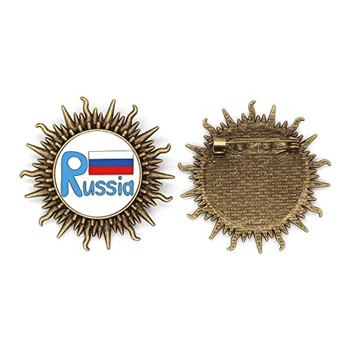 Broche drapeau de la Russie insigne métallique bleu pin's russe historique