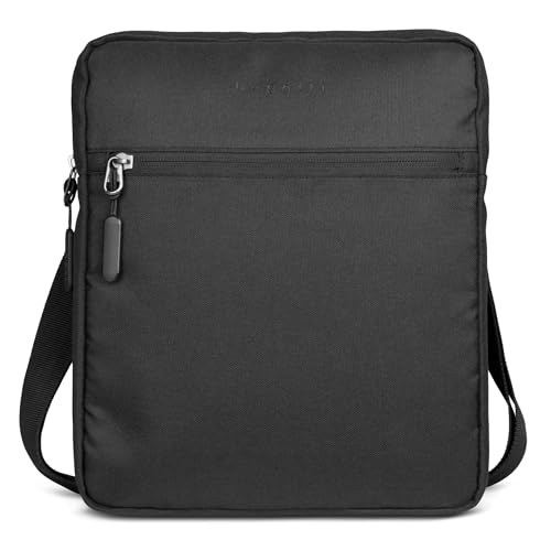 Sac à bandoulière Bugatti Mare Basic noir en toile robuste et unisexe