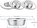 Helect 3-Pack Kitchen Sink Strainer Stainless Steel Drain Filter Strainer with Large Wide Rim 4.5