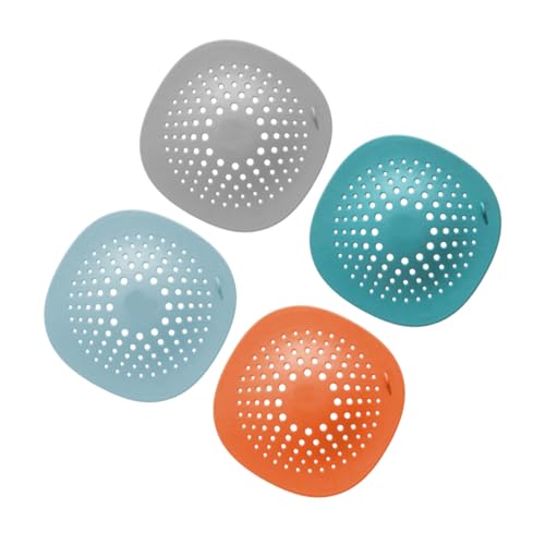 SHINEOFI 4Piezas Drenaje de Cocina Cubierta Antibloqueo con Ventosas Colador de Fregadero Colores Sólidos y Cocina