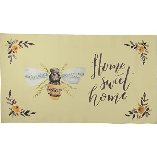 Primitives-by-Kathy-Home-Sweet-Home-Bee-Themed-Rug Primitives by Kathy Home Sweet Home Bee Themed Rug