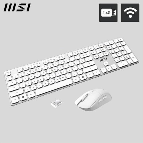 Kit Clavier Et Souris MSI FORGE K210 Wireless Combo – Sans Fil, AZERTY, Rechargeable - vue 5