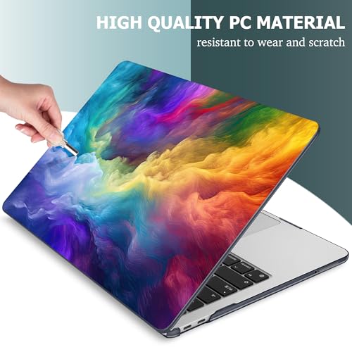 Funda MacBook Neo 2026 13 Rainbow Cosmic diseño ligero con policarbonato 4
